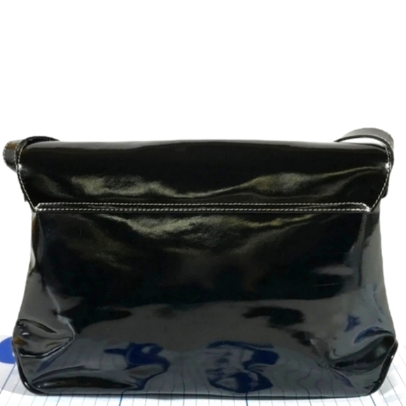 SALVATORE FERRAGAMO BAG SHOULDERBAG ENAMEL LEATHER - Picture 5 of 12